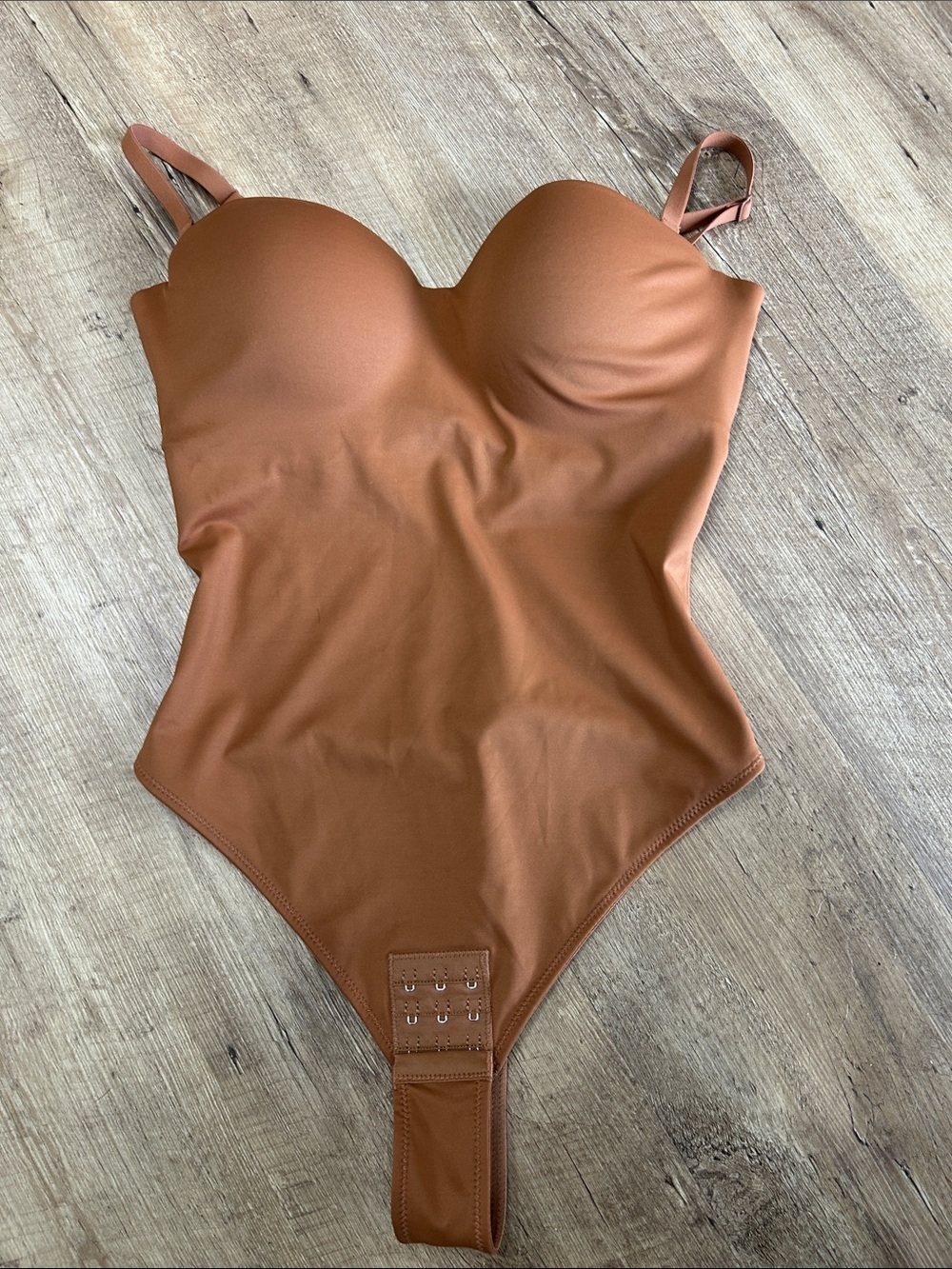 Sculpted One-Piece / shape wear Bodysuit in Warm Tan